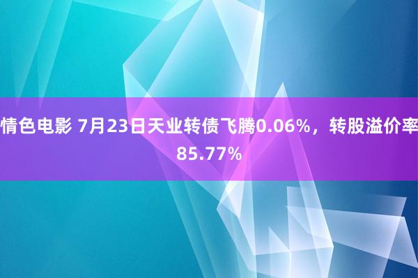 情色电影 7月23日天业转债飞腾0.06%，转股溢价率85.77%