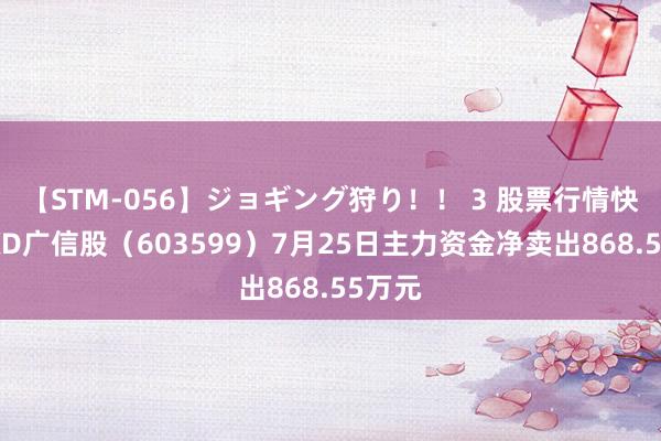 【STM-056】ジョギング狩り！！ 3 股票行情快报：XD广信股（603599）7月25日主力资金净卖出868.55万元