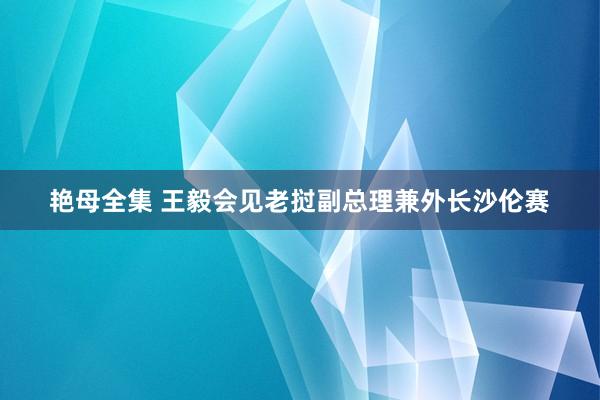 艳母全集 王毅会见老挝副总理兼外长沙伦赛