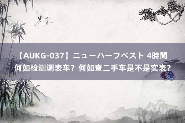 【AUKG-037】ニューハーフベスト 4時間 何如检测调表车？何如查二手车是不是实表？