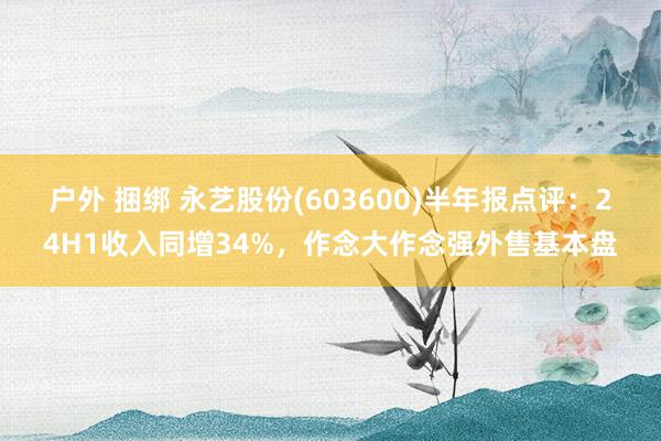 户外 捆绑 永艺股份(603600)半年报点评：24H1收入同增34%，作念大作念强外售基本盘