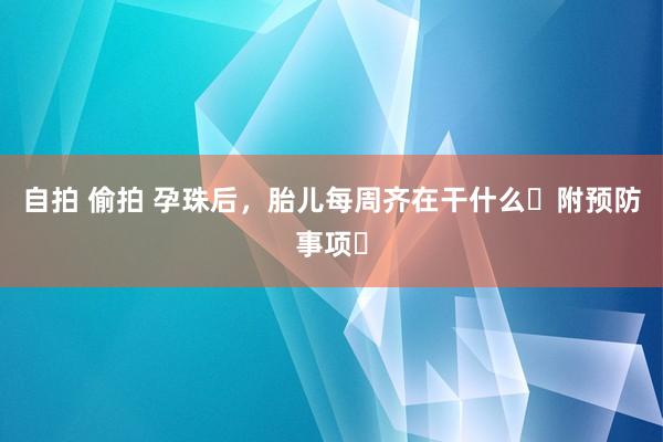 自拍 偷拍 孕珠后，胎儿每周齐在干什么⁉附预防事项✔