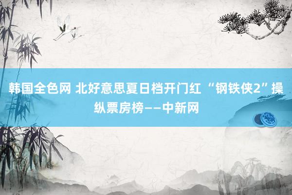 韩国全色网 北好意思夏日档开门红 “钢铁侠2”操纵票房榜——中新网